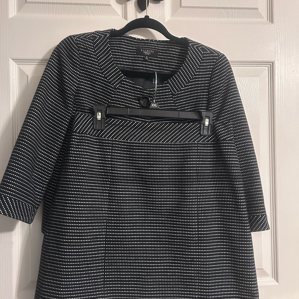 Talbots 2pc Sz 8petite Black&White